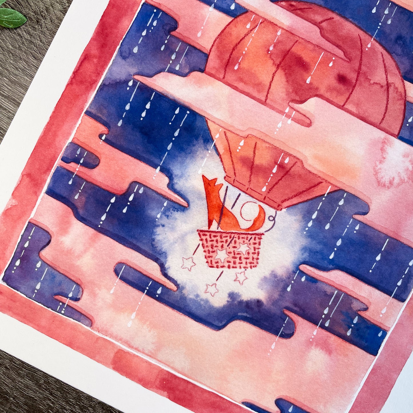 Sunset Showers Art Print