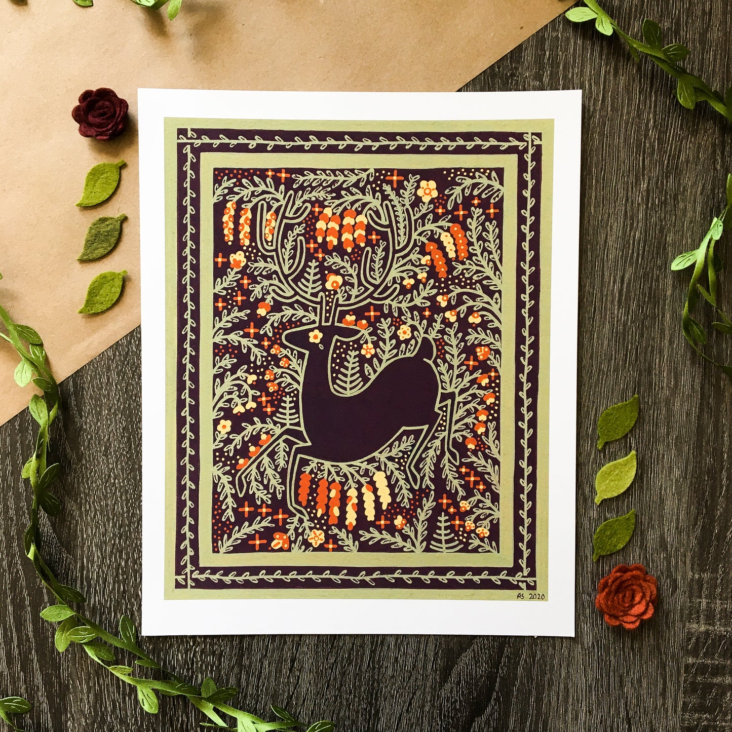 blooming art print