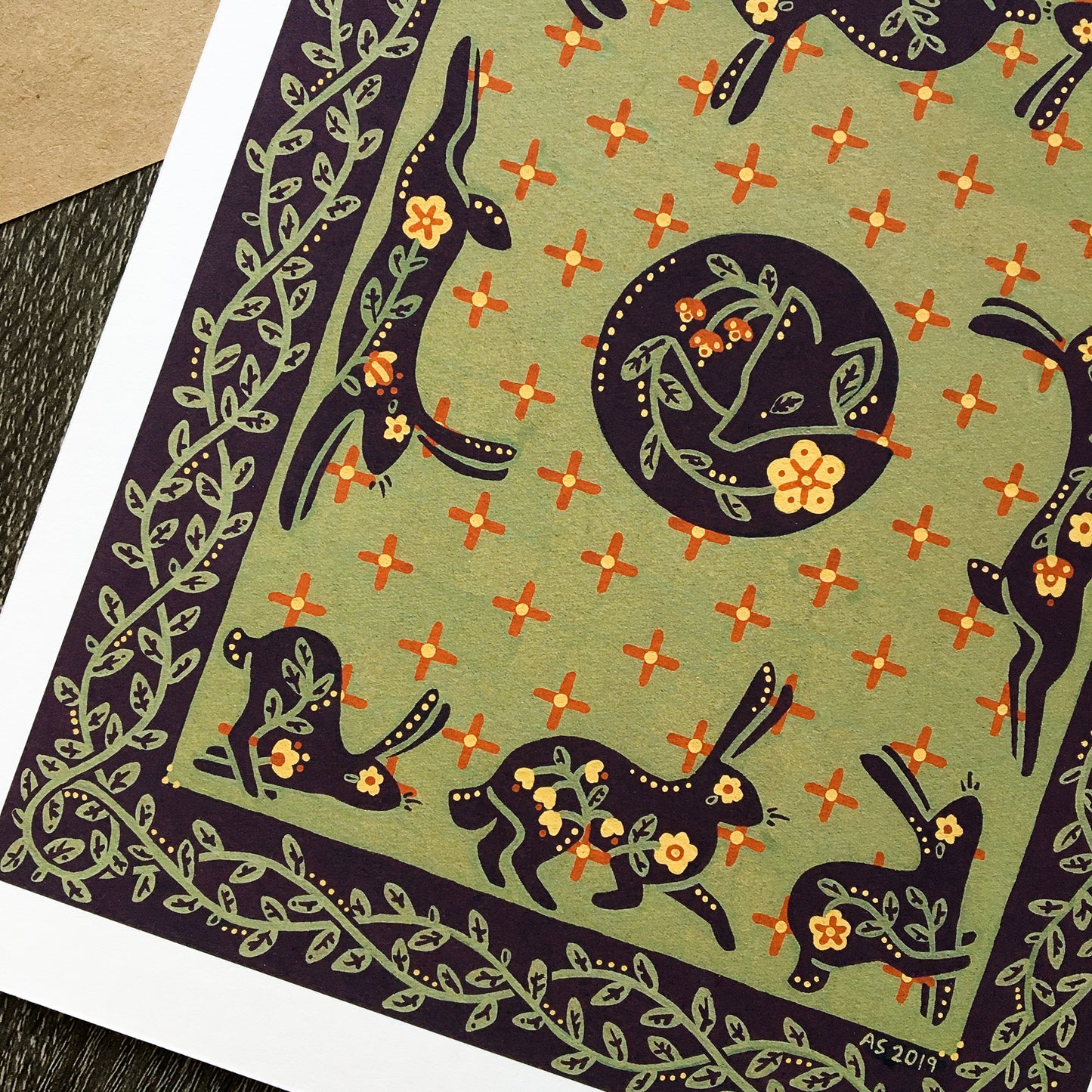 rabbit dreams art print