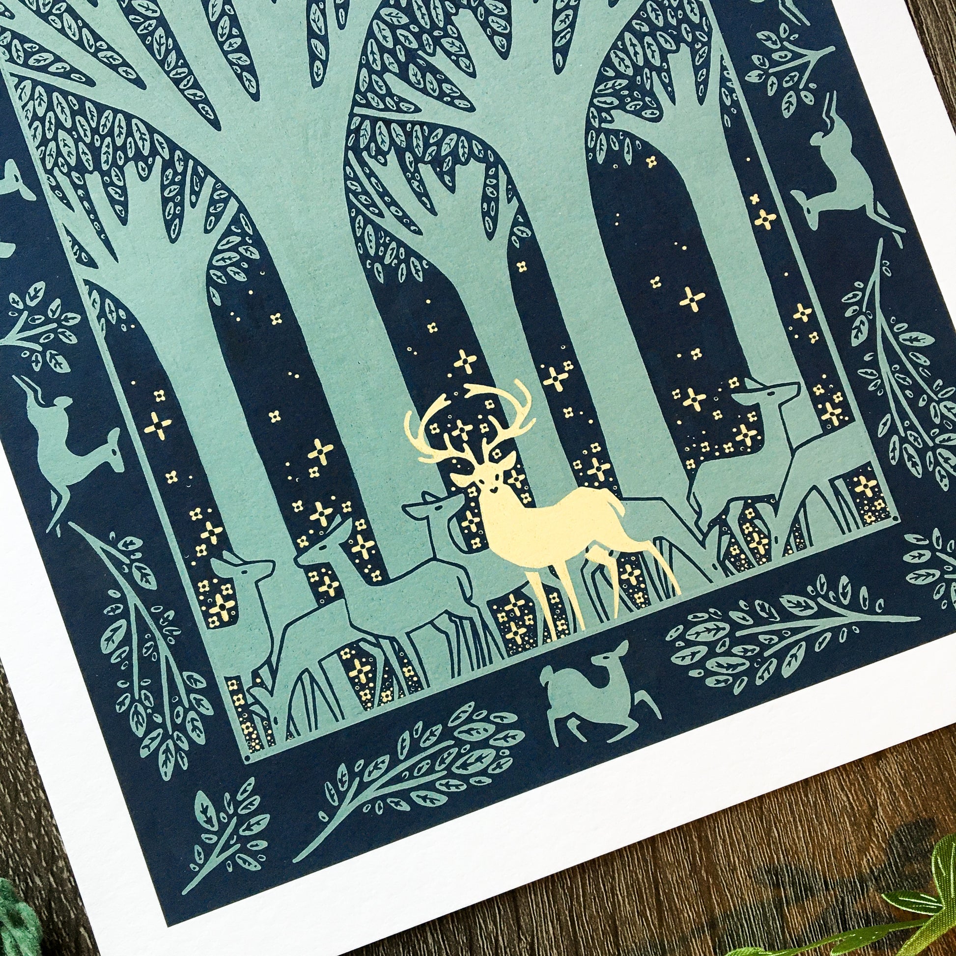 woods full of stardust art print
