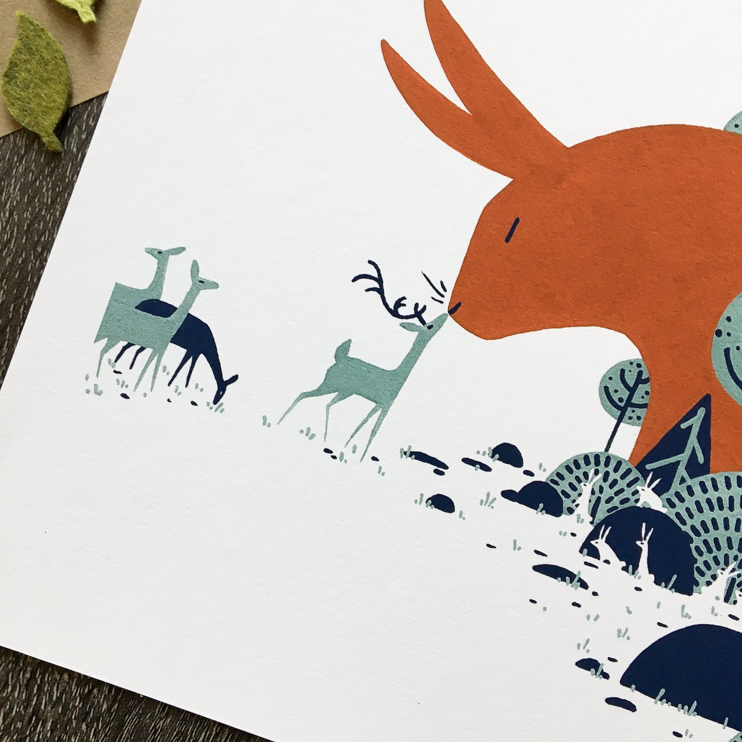 red rabbit: visitors art print