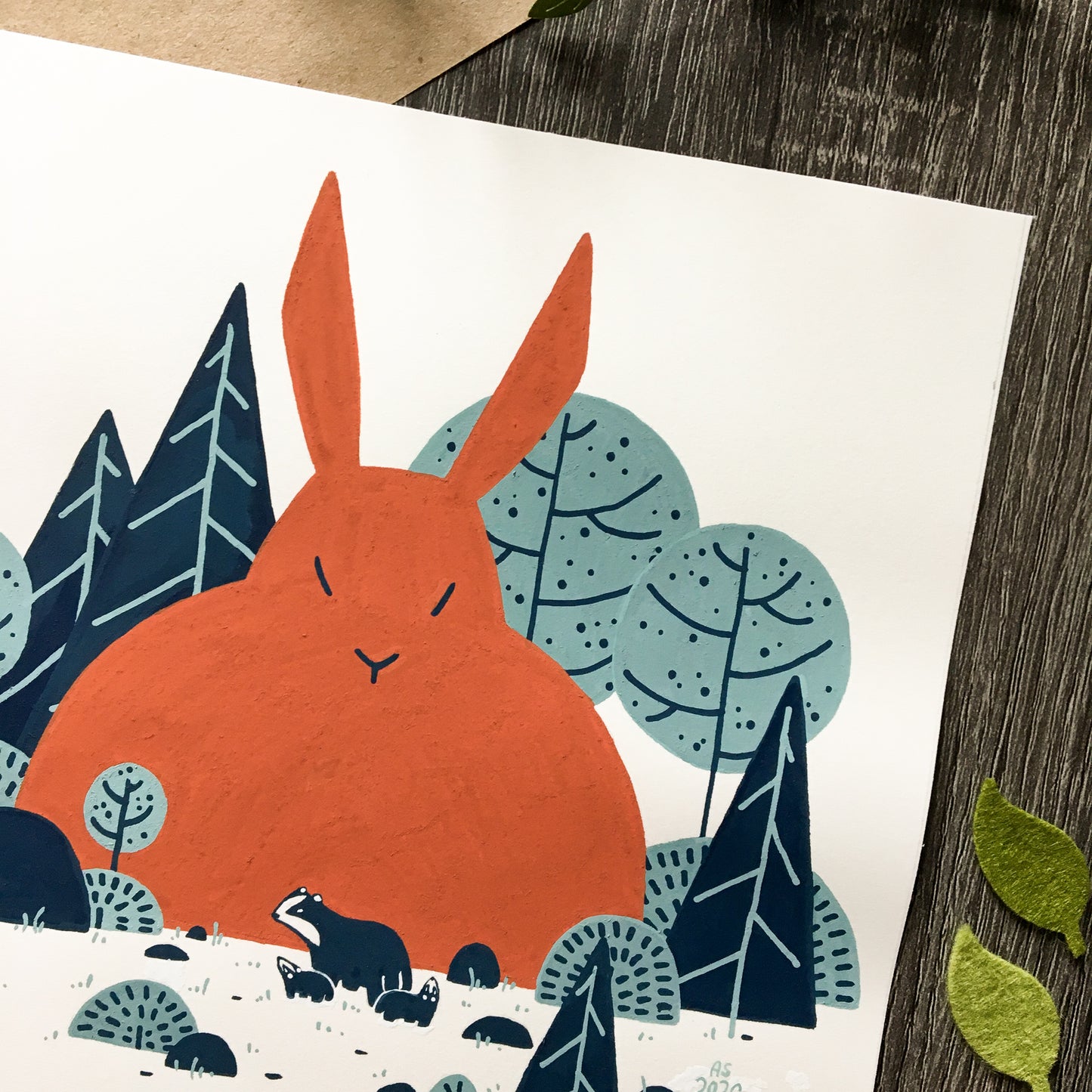 red rabbit: first meeting original art