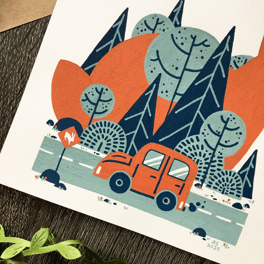 red rabbit: passing by original art