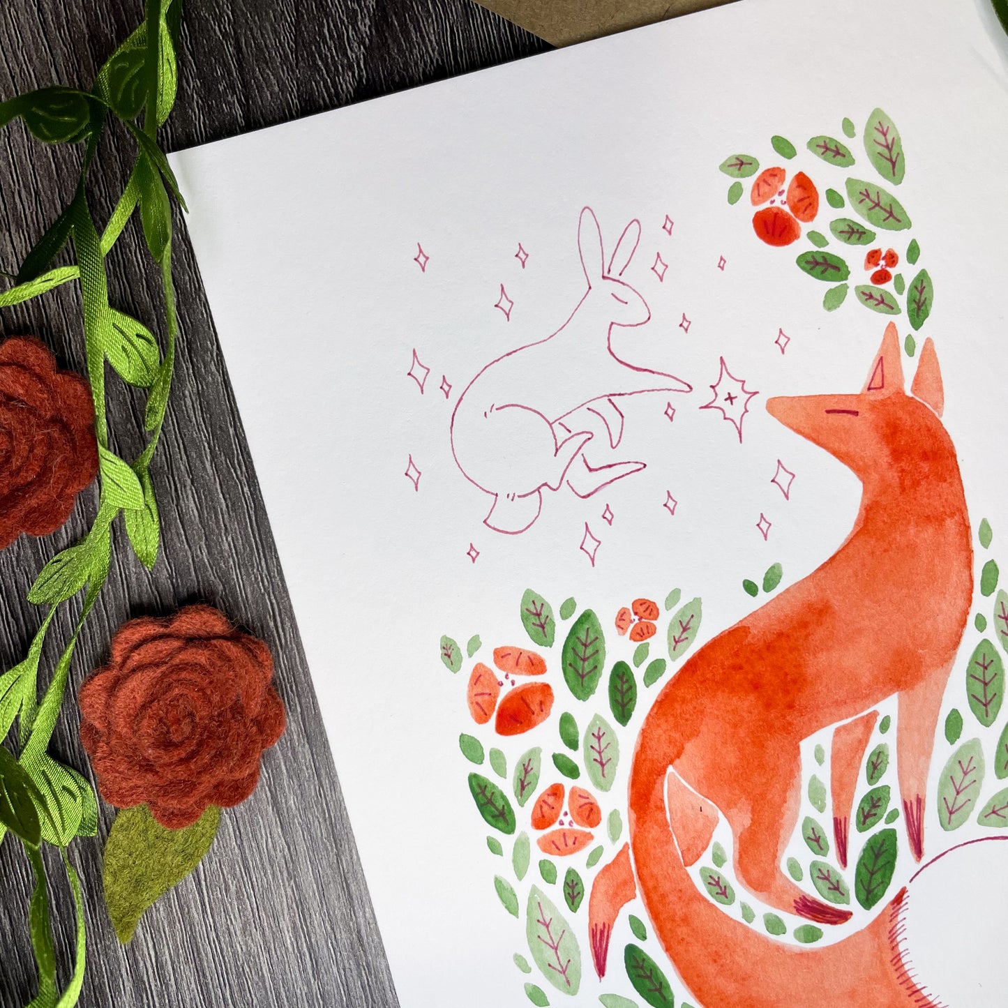 Rabbit's Gift Art Print