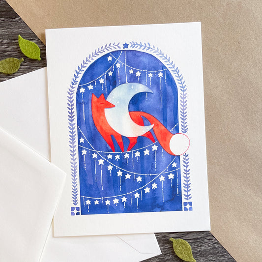 Moon Bead 5x7 Greeting Card