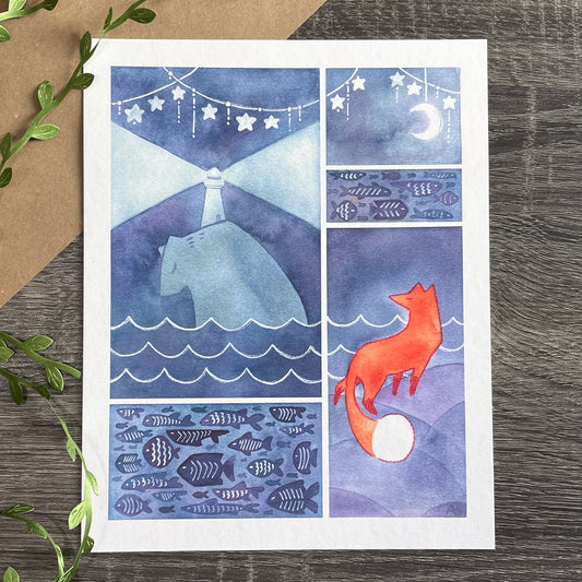 Lighthouse Keeper Art Print