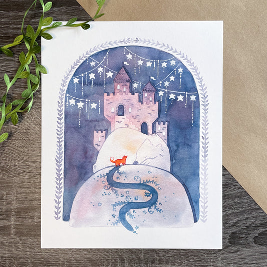 Slumbering Castle Art Print