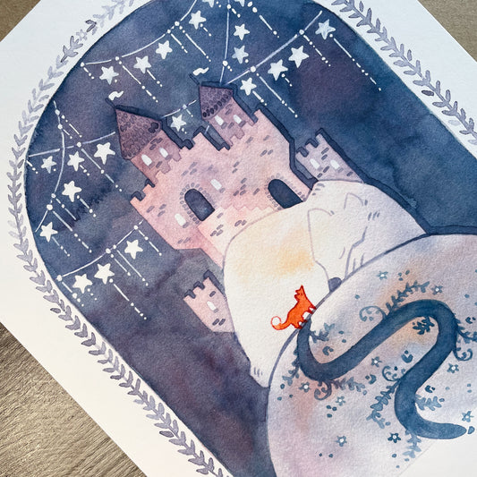 Slumbering Castle Art Print