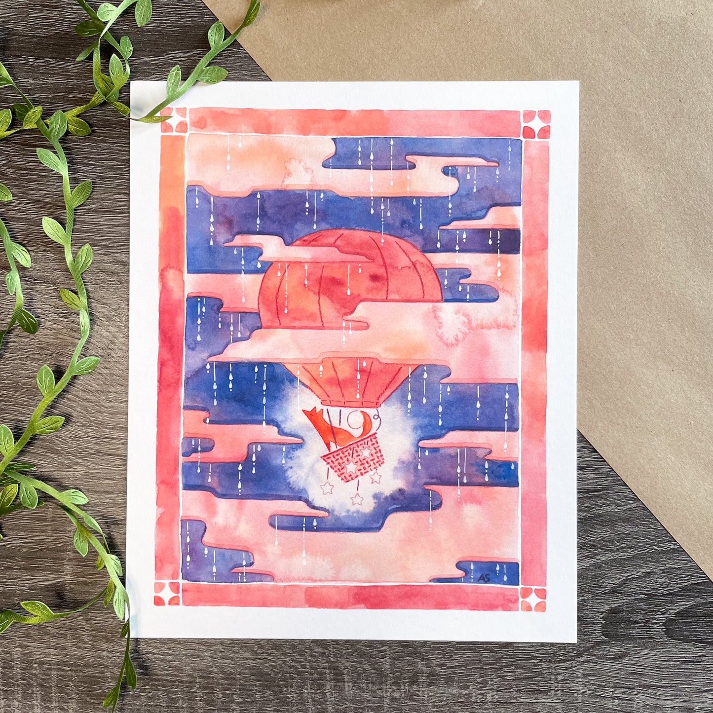 Sunset Showers Art Print