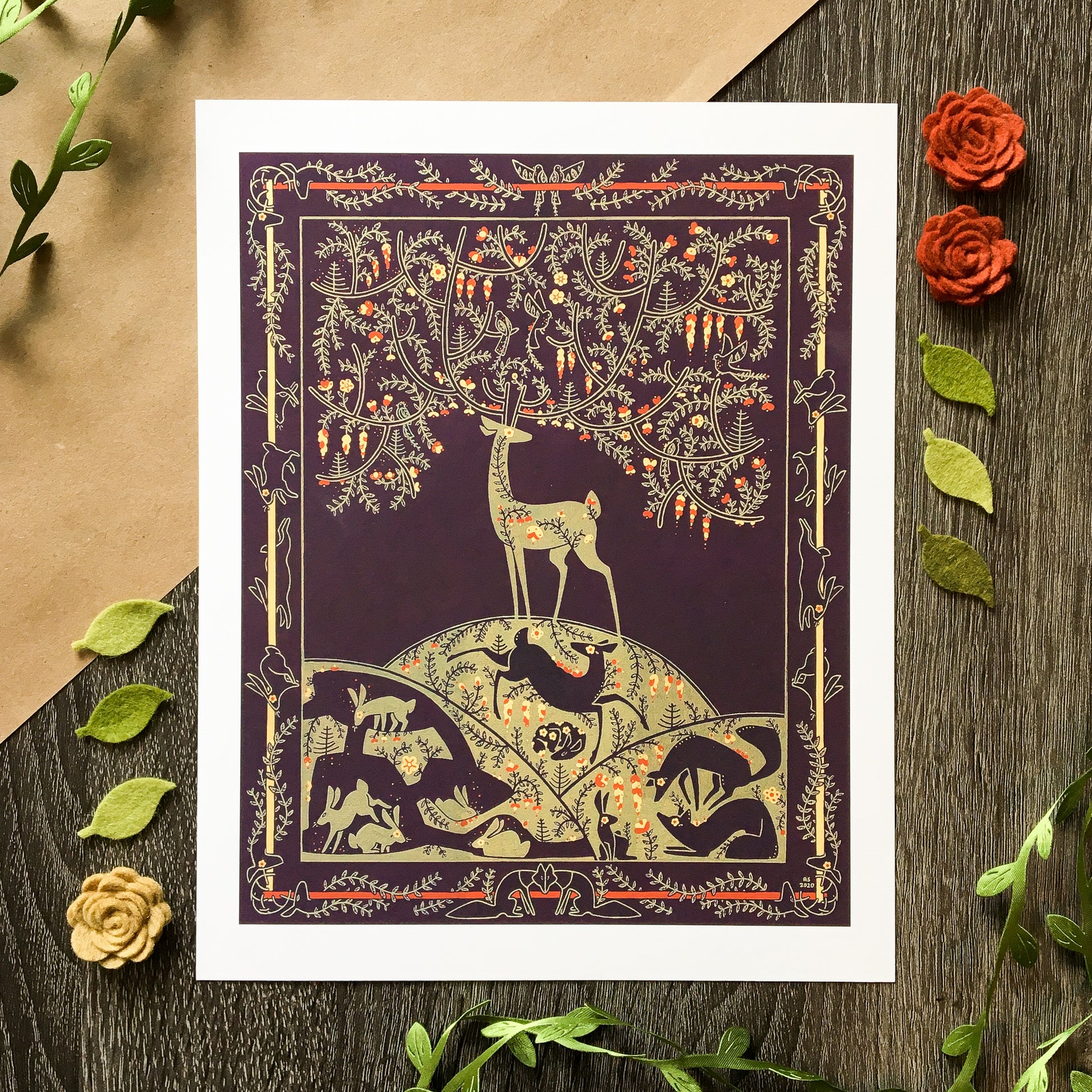 the hart of the forest art print