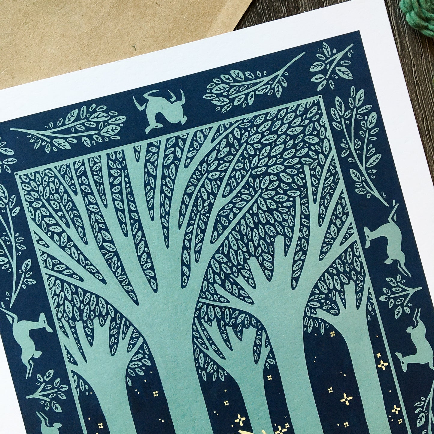 woods full of stardust art print