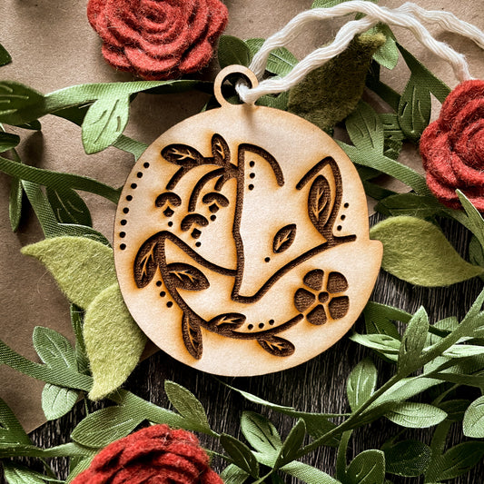 Dreaming Fox Ornament