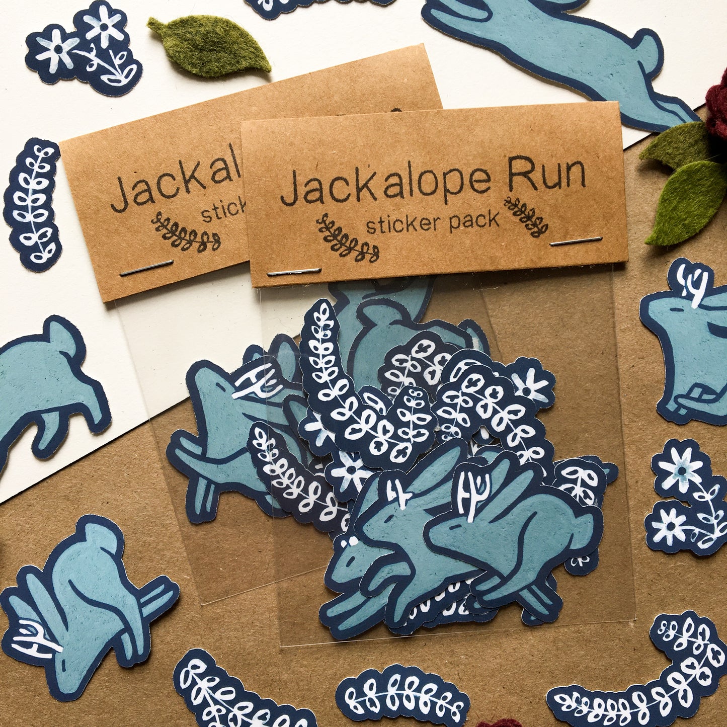 jackalope run sticker pack