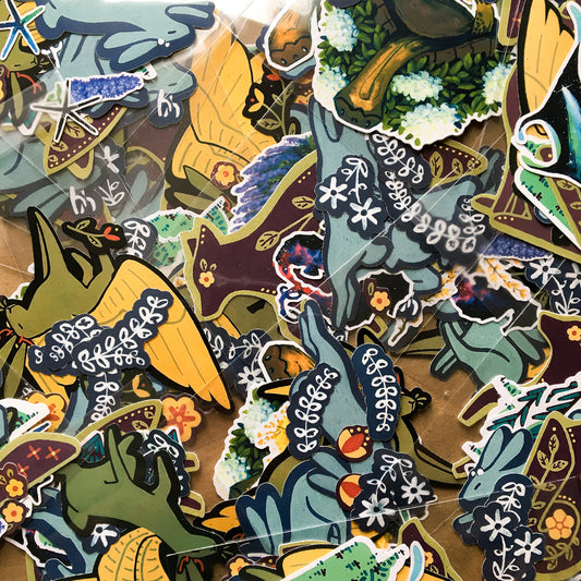 mystery misfit sticker pack