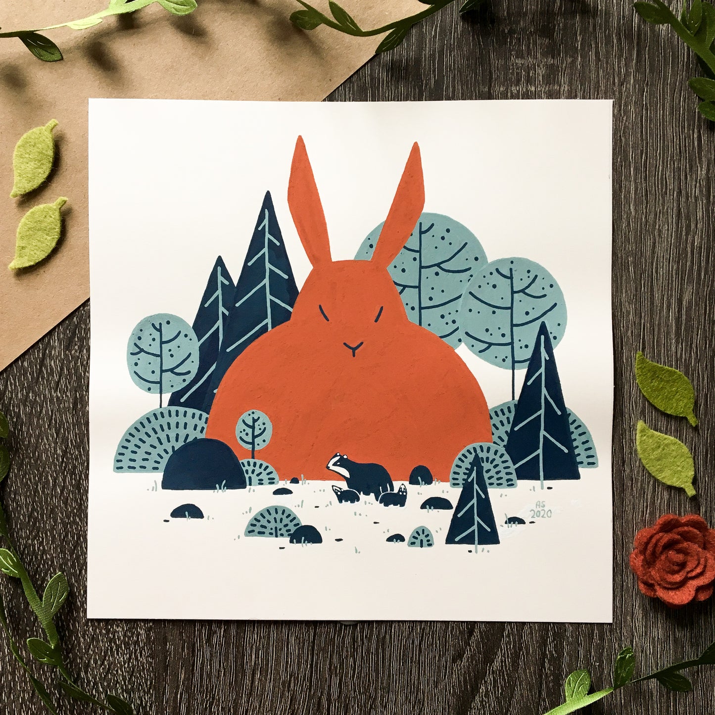 red rabbit: first meeting original art