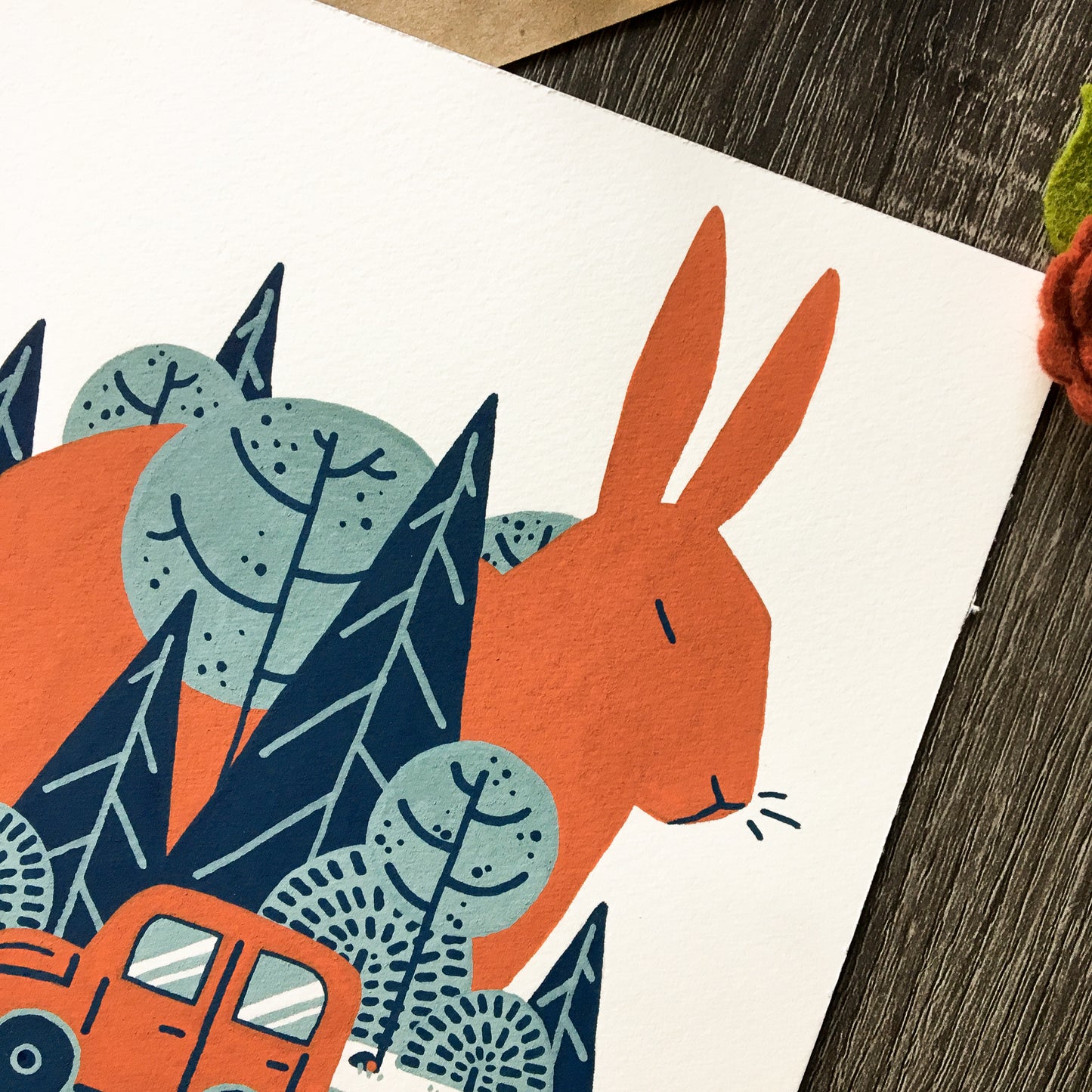 red rabbit: passing by original art