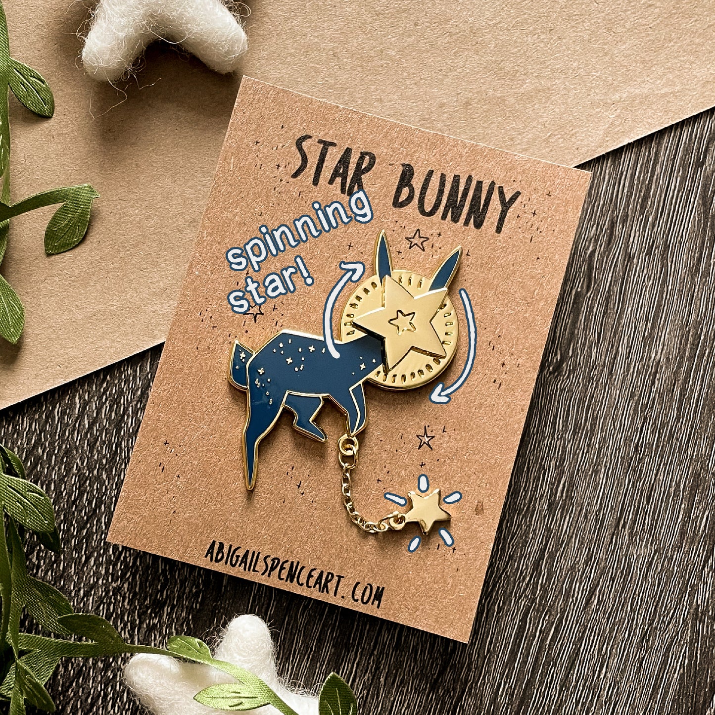 Star Bunny Enamel Pin