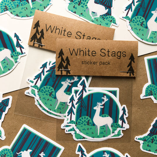 white stags sticker pack